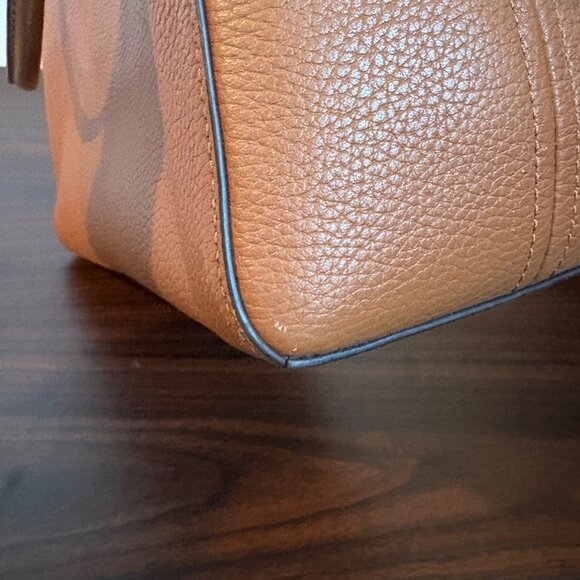 Kate Spade Leila Medium Triple Compartment Satchel Crossbody Bag Shoulder Brown - Picture 15 of 15